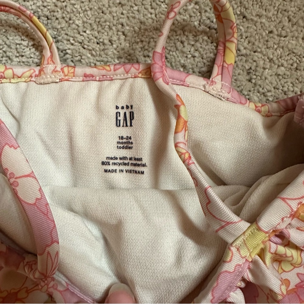 Floral Ruffle Toddler Bikini Set - Picture 2 of 2